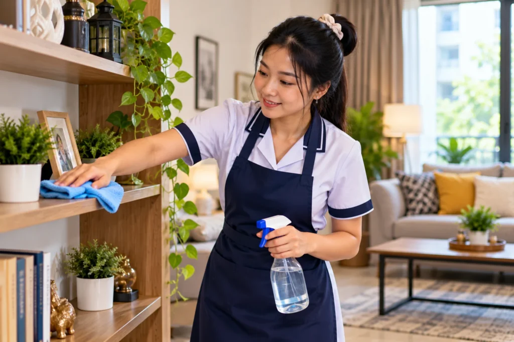 Hire Maid for Dusting